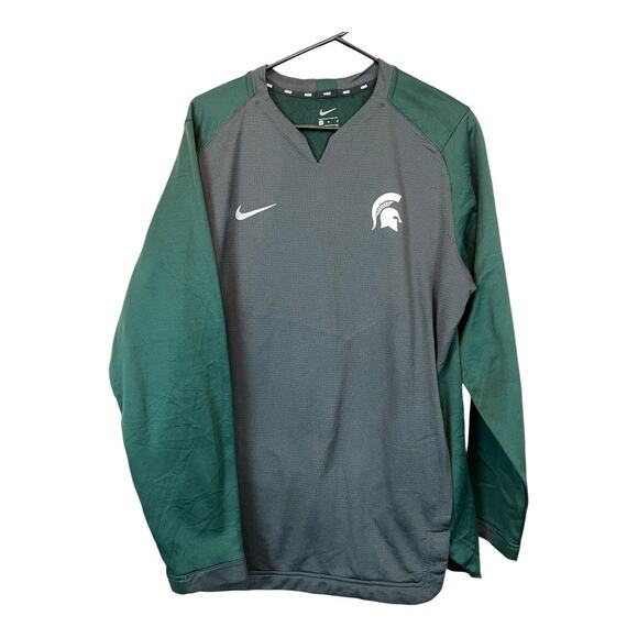 Nike Mens Michigan State Spartans Lightweight Coaches Jacket Pullover L Athletic - Picture 1 of 7